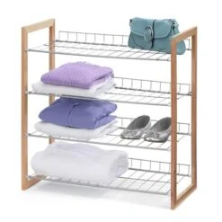 Honey Can Do Wood & Metal Storage Shelf 8 Honey Can Do Wood & Metal Storage Shelf -Michaels Decor Sale D613919S 2