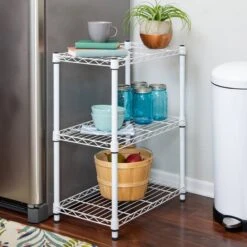 Honey Can Do White 3-Tier Heavy-Duty Adjustable Shelving Unit 20 Honey Can Do White 3-Tier Heavy-Duty Adjustable Shelving Unit -Michaels Decor Sale D613932S 1