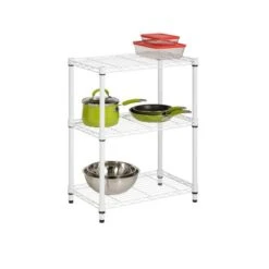 Honey Can Do White 3-Tier Heavy-Duty Adjustable Shelving Unit 16 Honey Can Do White 3-Tier Heavy-Duty Adjustable Shelving Unit -Michaels Decor Sale D613932S 3