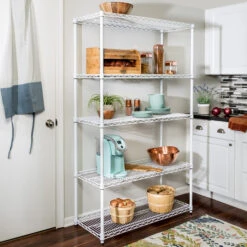 Honey Can Do White 5-Tier Heavy-Duty Adjustable Shelving Unit -Michaels Decor Sale D613937S 1