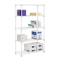 Honey Can Do White 5-Tier Heavy-Duty Adjustable Shelving Unit -Michaels Decor Sale D613937S 3