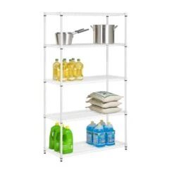 Honey Can Do White 5-Tier Heavy-Duty Adjustable Shelving Unit -Michaels Decor Sale D613937S 8