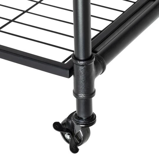 Honey Can Do 4-Tier Industrial Rolling Bookshelf 13 Honey Can Do 4-Tier Industrial Rolling Bookshelf - Image 11