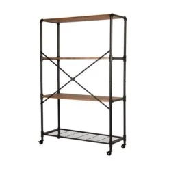 Honey Can Do 4-Tier Industrial Rolling Bookshelf 28 Honey Can Do 4-Tier Industrial Rolling Bookshelf -Michaels Decor Sale D613946S 12