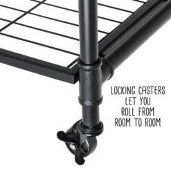 Honey Can Do 4-Tier Industrial Rolling Bookshelf 29 Honey Can Do 4-Tier Industrial Rolling Bookshelf -Michaels Decor Sale D613946S 13