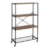 Honey Can Do 4-Tier Industrial Rolling Bookshelf -Michaels Decor Sale D613946S 4