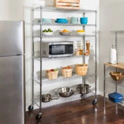 Honey Can Do Chrome 6-Tier Heavy-Duty Adjustable Shelving Unit -Michaels Decor Sale D613953S 2