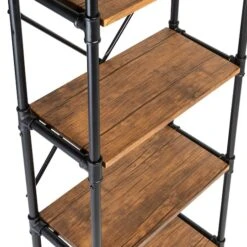 Honey Can Do Black 5-Tier Industrial Bookshelf -Michaels Decor Sale D613954S 7