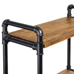 Honey Can Do Black 5-Tier Industrial Bookshelf -Michaels Decor Sale D613954S 8