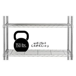 Honey Can Do Chrome 5-Tier Heavy-Duty Adjustable Shelving Unit 27 Honey Can Do Chrome 5-Tier Heavy-Duty Adjustable Shelving Unit -Michaels Decor Sale D613975S 12