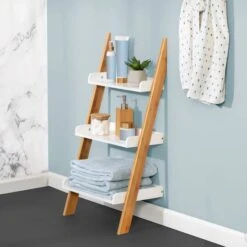 Honey Can Do White 3-Tier Leaning Ladder Shelf -Michaels Decor Sale D613980S 1