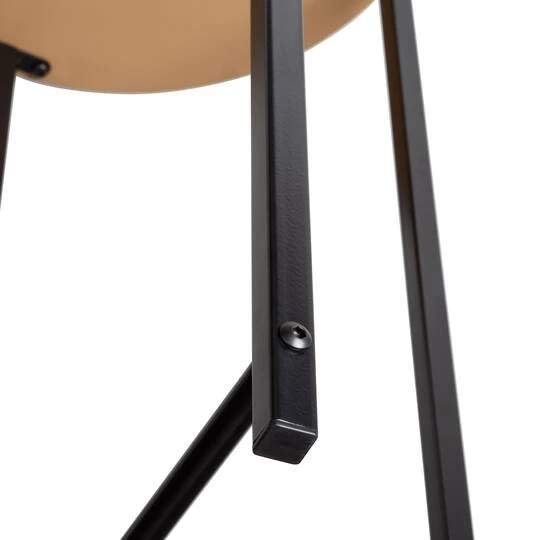 Honey Can Do Natural X-Pattern Base Round Side Table 10 Honey Can Do Natural X-Pattern Base Round Side Table - Image 8