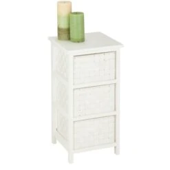 Honey Can Do 25" Small White Storage Cabinet -Michaels Decor Sale D614072S 2