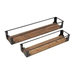 Honey Can Do Floating Decorative Metal & Wood Wall Shelves Set 18 Honey Can Do Floating Decorative Metal & Wood Wall Shelves Set -Michaels Decor Sale D614077S 3