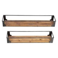 Honey Can Do Floating Decorative Metal & Wood Wall Shelves Set 24 Honey Can Do Floating Decorative Metal & Wood Wall Shelves Set -Michaels Decor Sale D614077S 9