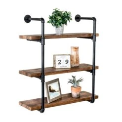 Honey Can Do 34.5" Black Three-Tier Industrial Wall Shelf 14 Honey Can Do 34.5" Black Three-Tier Industrial Wall Shelf -Michaels Decor Sale D614087S 3