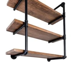 Honey Can Do 34.5" Black Three-Tier Industrial Wall Shelf 18 Honey Can Do 34.5" Black Three-Tier Industrial Wall Shelf -Michaels Decor Sale D614087S 8