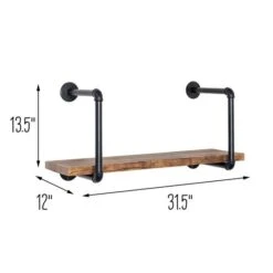 Honey Can Do 31.5" Black Industrial Shelf -Michaels Decor Sale D614089S 7