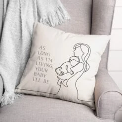 Your Baby I'll Be Throw Pillow -Michaels Decor Sale D619256S 2