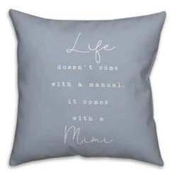 Life Comes With A Mimi Throw Pillow