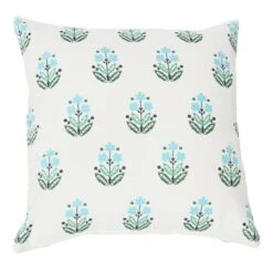Hello Honey® 20'' Square Floral Print Cotton Pillow Cover
