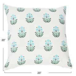 Hello Honey® 20'' Square Floral Print Cotton Pillow Cover -Michaels Decor Sale D638592S 2