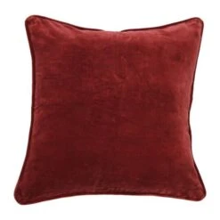 Hello Honey® 20" Square Velvet Pillow Cover With Piping Burgundy -Michaels Decor Sale D638601S 2