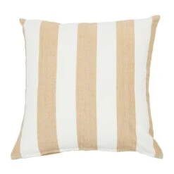 Hello Honey® 20'' Square Beige Striped Cotton Pillow Cover -Michaels Decor Sale D638607S 2