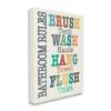 Stupell Industries Colorful Bathroom Rules Typog Canvas Wall Art 1 Stupell Industries Colorful Bathroom Rules Typog Canvas Wall Art -Michaels Decor Sale D643439S 1