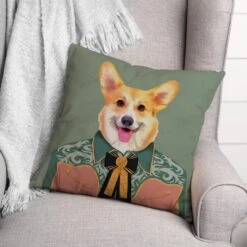 Dressed Corgi 2 Throw Pillow -Michaels Decor Sale D644394S 2