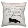 Self-Cleaning Cat Throw Pillow -Michaels Decor Sale D644464S 1