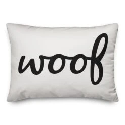 Woof Throw Pillow
