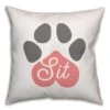 Sit And Stay Pawprint Throw Pillow -Michaels Decor Sale D644529S 1
