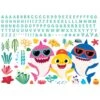 RoomMates Baby Shark Peel & Stick Giant Wall Decal Set With Alphabet -Michaels Decor Sale D645045S 1