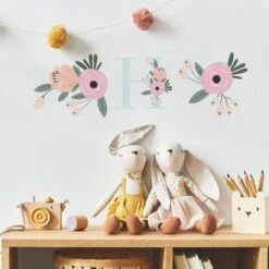 RoomMates Floral Monogram Peel & Stick Giant Wall Decal Set -Michaels Decor Sale D645049S 2