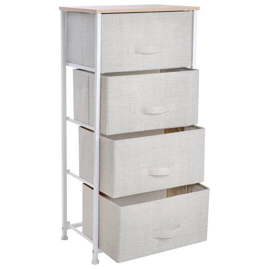 Simplify Beige 4 Drawer Storage Chest 3 Simplify Beige 4 Drawer Storage Chest