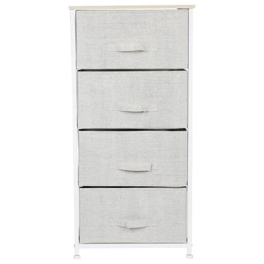 Simplify Beige 4 Drawer Storage Chest 5 Simplify Beige 4 Drawer Storage Chest - Image 3