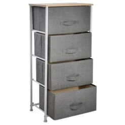Simplify Gray 4 Drawer Storage Chest -Michaels Decor Sale D649027S 2