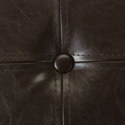 Simplify Faux Leather Folding Storage Ottoman Cube Chocolate -Michaels Decor Sale D649028S 7