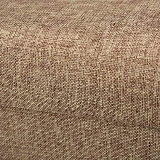 Simplify 15" Faux Linen Folding Storage Ottoman Cube Natural 13 Simplify 15" Faux Linen Folding Storage Ottoman Cube Natural - Image 11