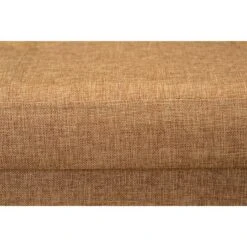 Simplify 30" Faux Linen Double Folding Storage Ottoman Camel -Michaels Decor Sale D649046S 4