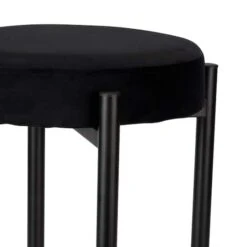 Home Details 18" Velour Vanity Stool Black -Michaels Decor Sale D649070S 3