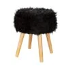 Organize It All Black Faux Fur Storage Ottoman -Michaels Decor Sale D649081S 1