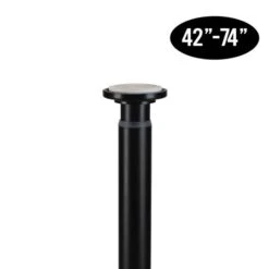 Home Details Adjustable Tension Curtain Rod Matte Black -Michaels Decor Sale D649097S 2