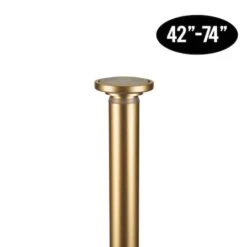 Home Details Adjustable Tension Curtain Rod Satin Gold -Michaels Decor Sale D649100S 2