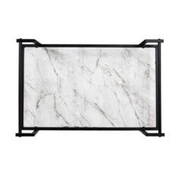 Honey Can Do 2-Tier Black & White Faux Marble Rolling Bar & Serving Cart -Michaels Decor Sale D654062S 9