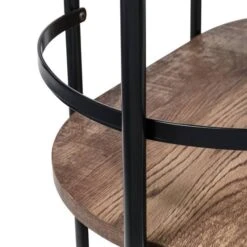 Honey Can Do 3-Tier Black & Rustic Brown Rolling Bar & Serving Cart -Michaels Decor Sale D654064S 7