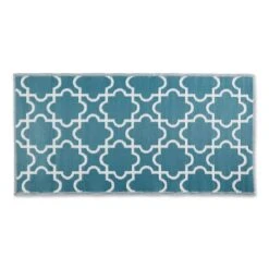 DII® Lattice Outdoor Floor Runner, 3ft. X 6ft. Storm Blue -Michaels Decor Sale D664109S 2