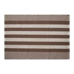 DII® Cabana Stripe Handwoven Recycled Yarn Rug, 2ft. X 3ft. Leather Brown -Michaels Decor Sale D664194S 1 1