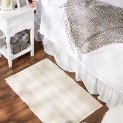 DII® Cabana Stripe Handwoven Recycled Yarn Rug, 2ft. X 3ft. Natural -Michaels Decor Sale D664197S 3